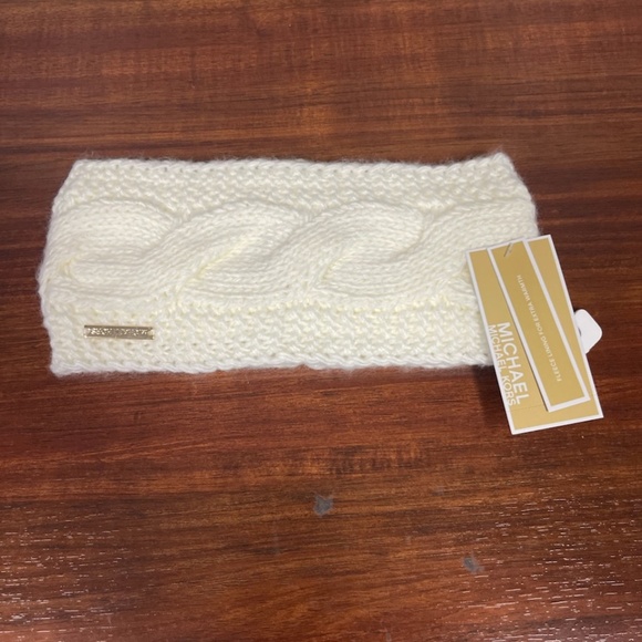 NWT Michael Kors Cable Knit Headband Cream One Size - Picture 1 of 2